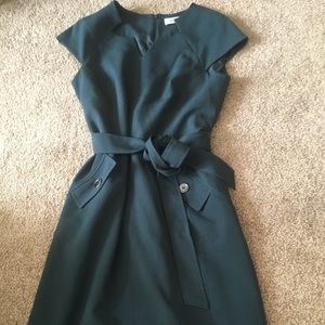 Kasper tie waist sheath dress NWOT